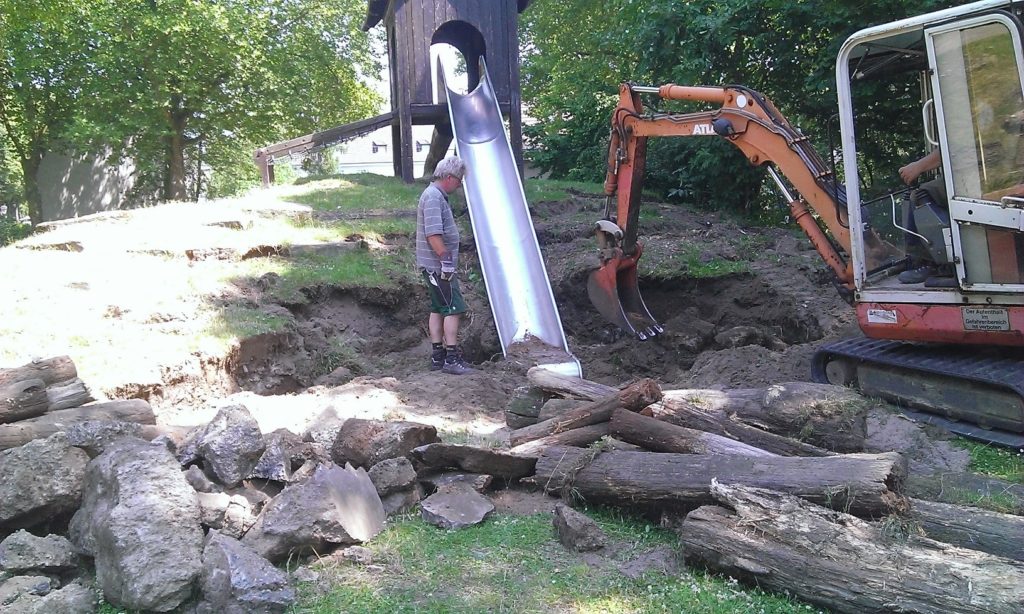 Spielplatz Werdauer-Platz Moers - Abbruch